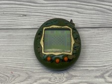 Bandai Tamagotchi 2004 Virtual Pet Green Camo Keychain Handheld Toy