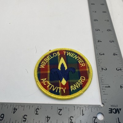Webelos TwentIer Activity Award BSA Boy Scouts 61C-1185R