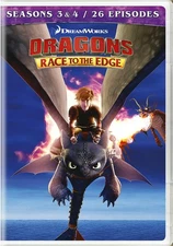 Dragons Race to the Edge - Seasons 3 & 4 DVD America Ferrera NEW