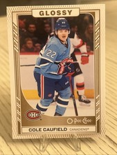2022-23 UD Series 1 O-Pee-Chee Glossy Cole Caufield Montreal Canadiens R-23