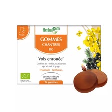 Herbalgem Gommes Chantres bio Enrouement 24 Gommes