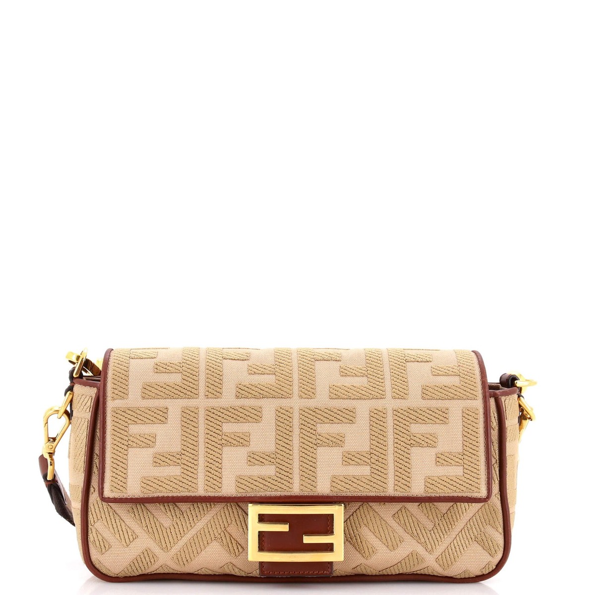 Fendi Baguette NM Bag Zucca Embroidered Canvas Medium | eBay