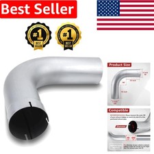 5-Inch 90 Degree Exhaust Tube - Durable Aluminized Steel for Easy Installation