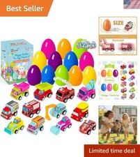 Easter Basket Stuffers for Kids - 12 Pcs Eggs Fillers with Toys Inside, Plast...