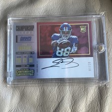 2017 Panini Contenders Evan Engram Championship Ticket  /10 Horiz. Variation