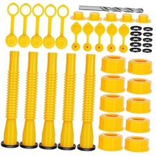 Godboy Gas Can Spout Replacement, Gas Can Nozzle, 5 Kit-Yellow 5 Pack