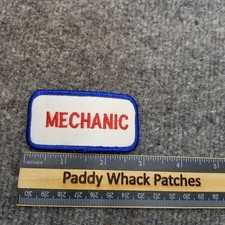 Vintage Mechanic Patch Work Uniform Name Tag Car Shop V8i