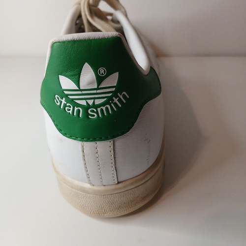 Adidas Stan Smith Sneakers Bianco Verde - Uomo Taglia 12,5 Tennis Classico - Foto 6 di 24