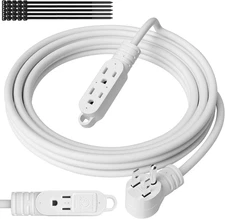 3 Prong Power Extension Cord with Multiple Outlets 2 FT, 16/3 Gauge Multi 3 Outl