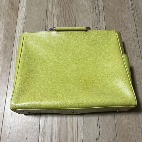 Bolso de mano Gucci para mujer amarillo verde logotipo encanto mango mediano de metal bolsillos auténticos - Imagen 16 de 24