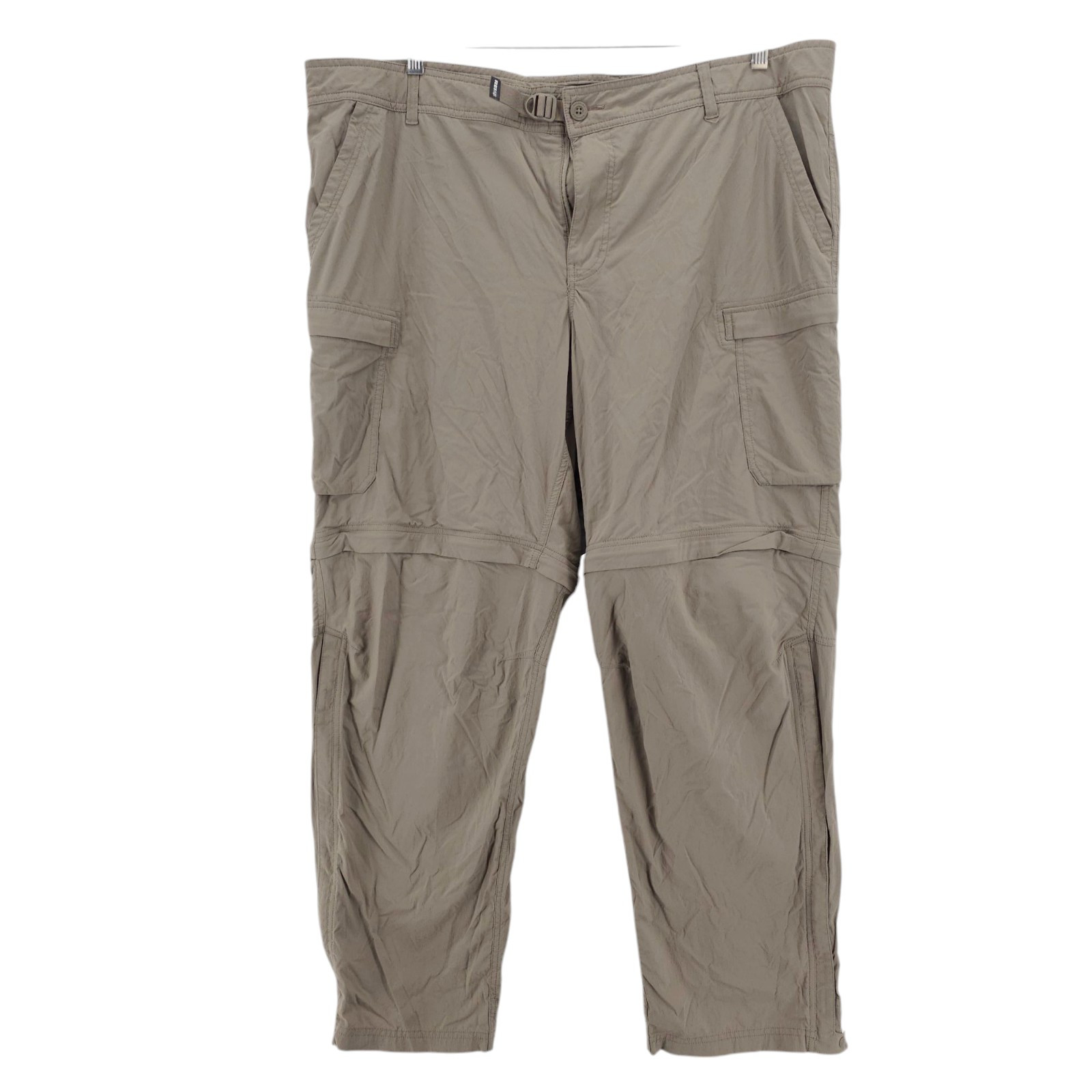 REI Co-Op Convertible Hiking Pants Khaki Brown Relaxed Tag 46x32 Actual 44x31