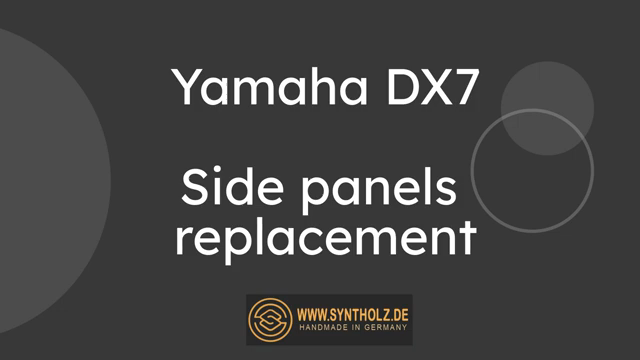 Echtholz Seitenteile / Wooden side panels for Yamaha DX7/DX9 (Pair
