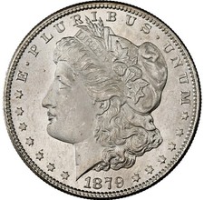 1879-S Morgan Silver Dollar $1 MS66+ NGC RARE High Grade Coin