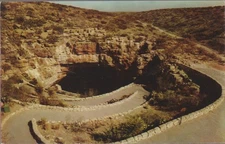 Carlsbad Caverns Entrance Road New Mexico NM. Chrome Postcard