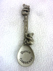 LOT OF 4 PEWTER SOUVENIR SPOON FORT OLYMPIC GISH BUSCH GARDENS SPRING GREEN WI — photo 4
