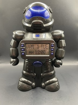 WAH HING TOY ROBOT BANK Tracks Date, Time, Encourages Saving Eyes Light Up Blue