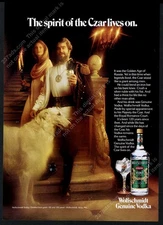 1978 Borzoi photo Wolfschmidt Vodka vintage print ad