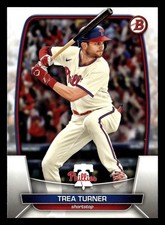 Trea Turner 2023 Bowman #10 Philadelphia Phillies FREE SHIPPING