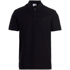 Burberry Branded Circle Logo Coal Blue Polo Shirt