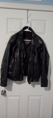Men's Leather Unlimited Motorcycle Jacket, Size M, Fair Condition