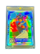 Dansby Swanson RARE ROOKIE HOLO OPTIC REFRACTOR INVESTMENT CARD SP - BRAVES