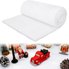 Snow Blanket, 3 8 FT Thick Xmas Fake Snow Blanket, Artificial Christmas Blanket