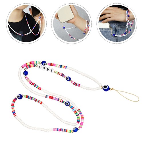 Handy Kette Handy-Handgelenk-Seil Perlenbesetzter Telefon-Umhängeriemen - 第 10/12 張圖片