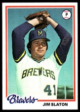 Jim Slaton 1978 Topps #474 Milwaukee Brewers MLB READ FREE SHIPPING AutographDen