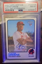 2022 Topps Real One Heritage Hunter Greene 1973 AUTO PSA 8 Autograph Card RC ROA