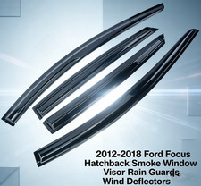 Fits 12-18 Ford Focus Sedan Hatch 3d Wavy Mugen Style Window Visor Rain Guard Fits 12-18 Ford Focus Sedan Hatch 3d Wavy Mugen Style Window Visor Rain Guard