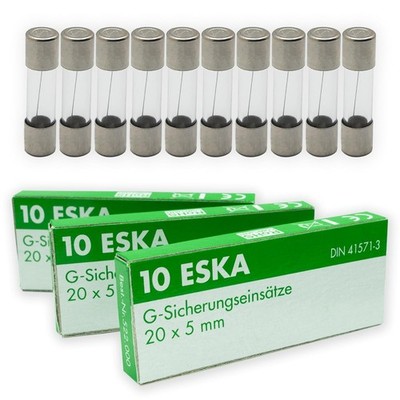 Sicherung mini 5x20mm 250V ESKA Glassicherungen Feinsicherungen 10xStück