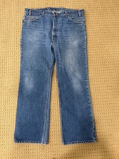 Vintage 90s Levis 517 Orange Tab Jeans Size 42x30 Blue MADE IN USA Bootcut