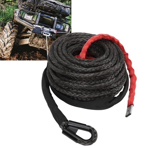 Synthetic Winch Line Synthetic Winch Rope 9.5mm X 23m Strong Load Capacity With - Picture 3 of 12