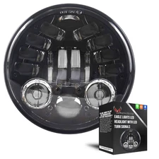 Eagle Lights 5 3/4" LED Projector Headlight with Integrated Turn Signals for Har