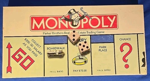 VINTAGE Monopoly 1985 COMPLETE Classic Board Game Parker Brothers 80's