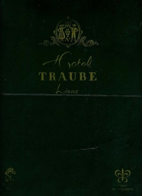 Romantik Hotel Traube Lienz Menu Tyrol Austria 1981 Relais de Champagne 