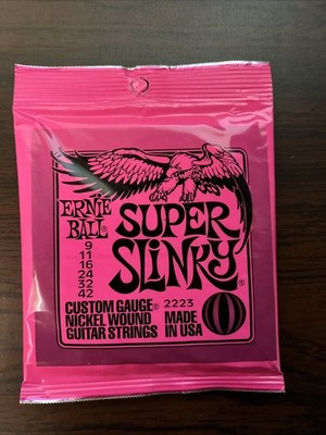 Lot Of Electric Guitar Strings Ernie Ball Super Slinky, D Addario Super Light