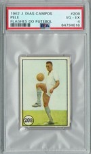 PSA 4 Pele 1962 J. Dias Campos #208 Flashes Do Futebol Card