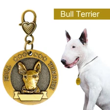 3D Personalized Dog Tags Dog Breeds Pet Name ID Free Engraved Brass for Collar