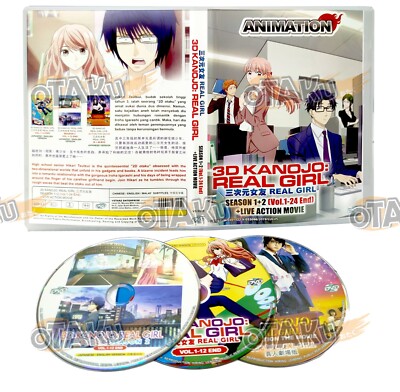 3D KANOJO REAL GIRL (SEASON 1+2) - ANIME TV DVD (1-24 EPIS + LIVE ACTION MOVIE)