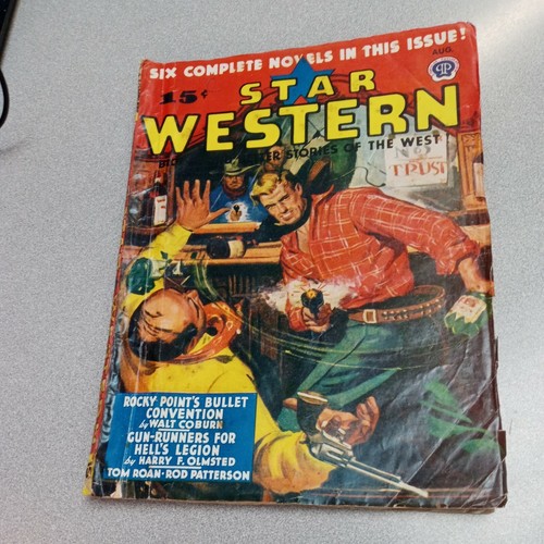Star Western VOL 36 # 3 Vintage Pulp Magazine August 1945 Ww2 Era