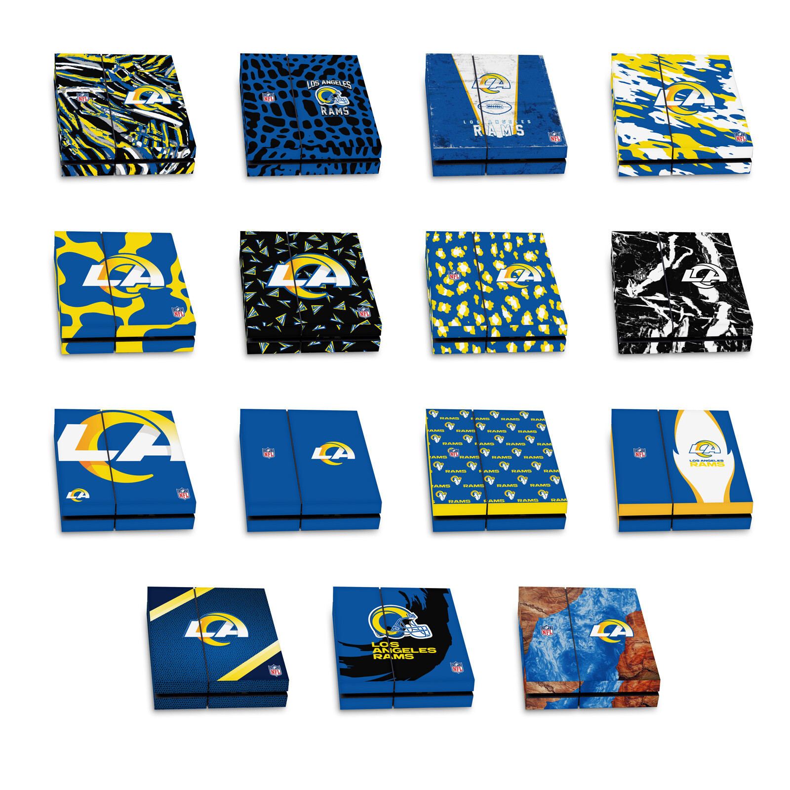 OFFICIAL NFL LOS ANGELES RAMS VINYL STICKER SKIN DECAL FOR SONY PS4 CONSOLE