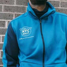 New Balance  2019 NYC Half Marathon R.W.T. Double Knit Jacket  M  Blue  110