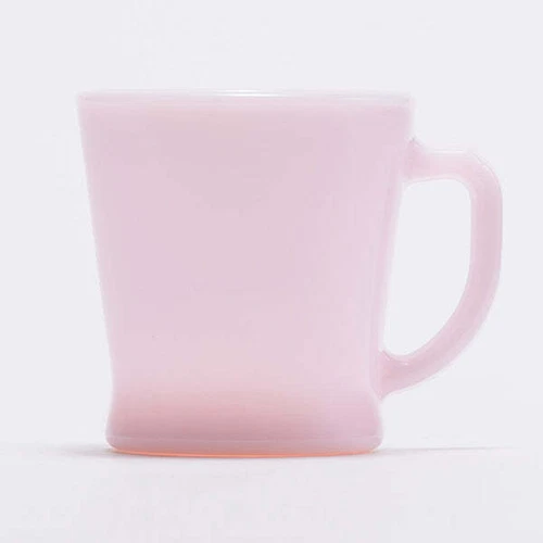 Fire King D Handle  Mug Cup Vintage Milk glass with Box 250ml Japan "NEW"