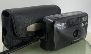 Vintage Vivitar EZ250 35mm Compact POINT AND SHOOT Camera with Case TESTED - 213