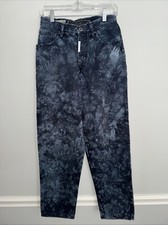 Vintage Z Cavaricci Acid Wash Dark Jeans Size 28 logo on fly