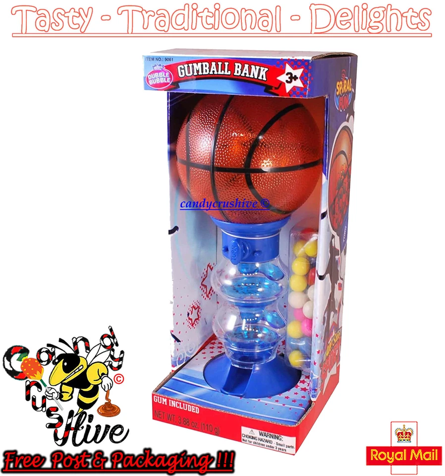 Gumball Vending Machine Gum Dispenser Toy Fun 70g Bubble Gum Included