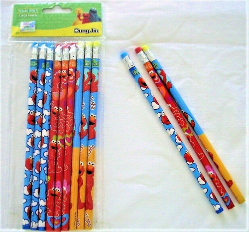 Elmo Sesame St Wooden Pencil Boys & Girls Birthday School Party Favor Bag Filler - Picture 12 of 19