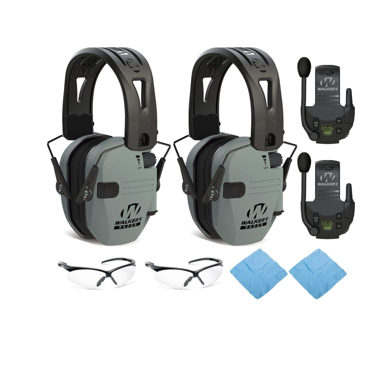 Ходунки Razor Tacti Grip с резиновой повязкой на голову Серые очки wGlasses в комплекте 2 упаковки