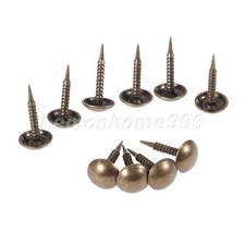 100x Antique Upholstery Nail Jewelry Box Sofa Iron Tacks Stud Pin Hardware Decor